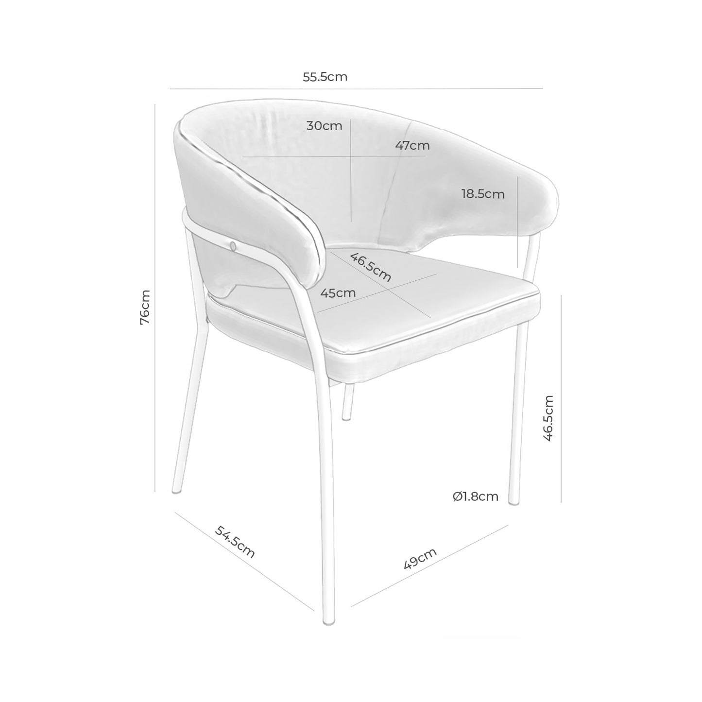 Silla de comedor Betina