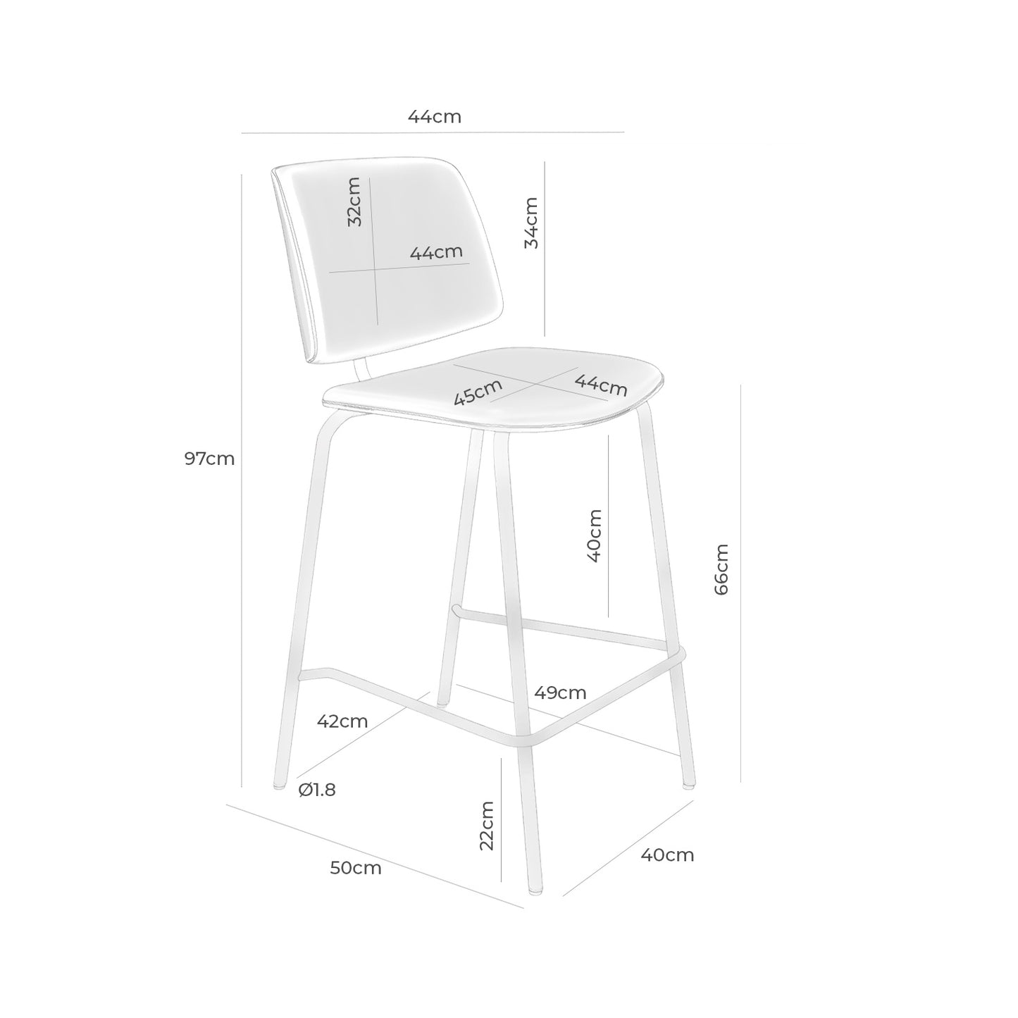 Austin bar stool