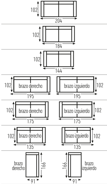 Milton byggbar soffa