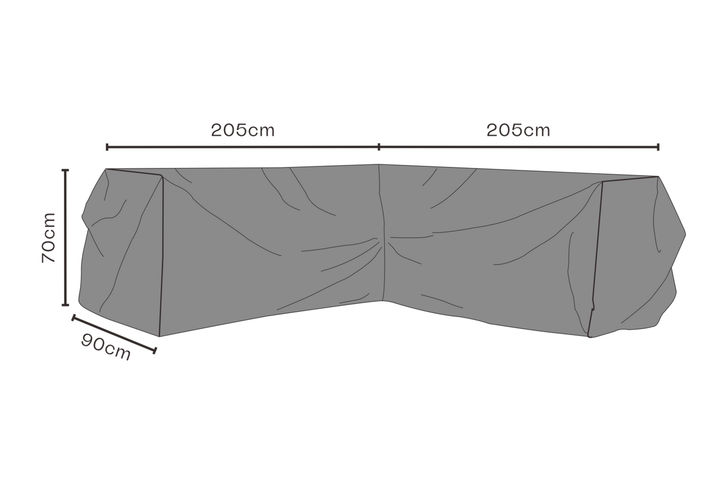Protector de muebles Brafab para sofá rinconera. nuevo modelo