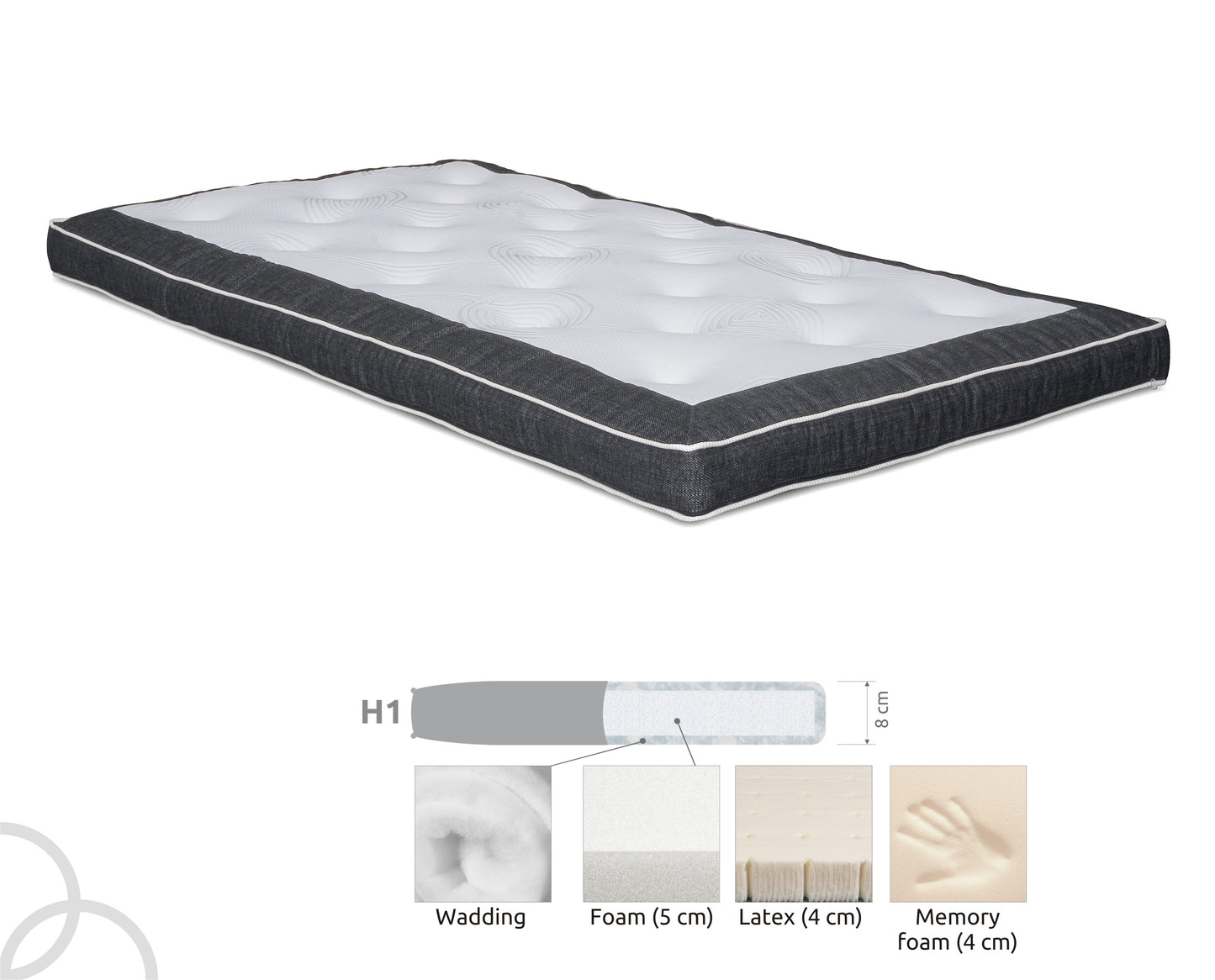 Bed mattress Topper Luxury (storage)