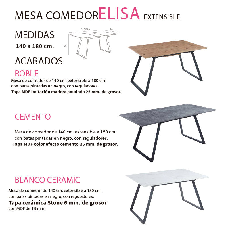 Mesa de comedor Elisa