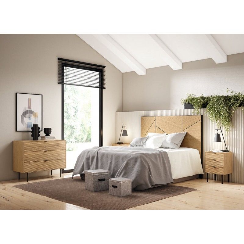 Bedside table Tulsa 3 drawers