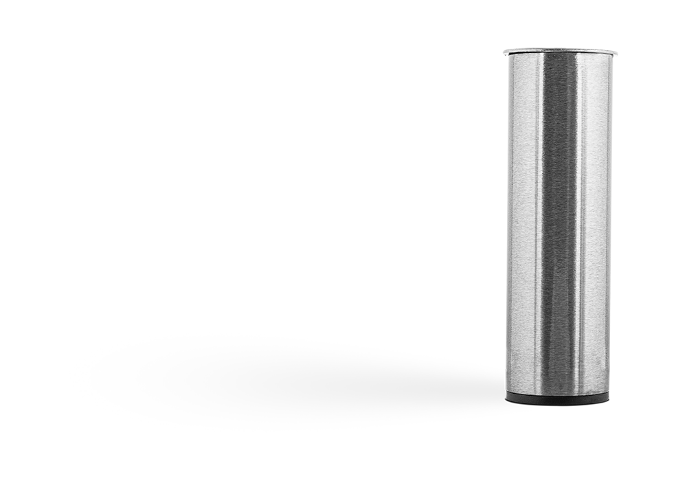 Round metal leg - 4 pack