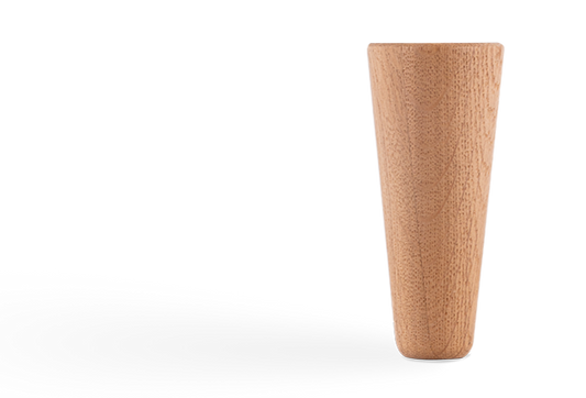 Pata de madera redonda - paquete de 4
