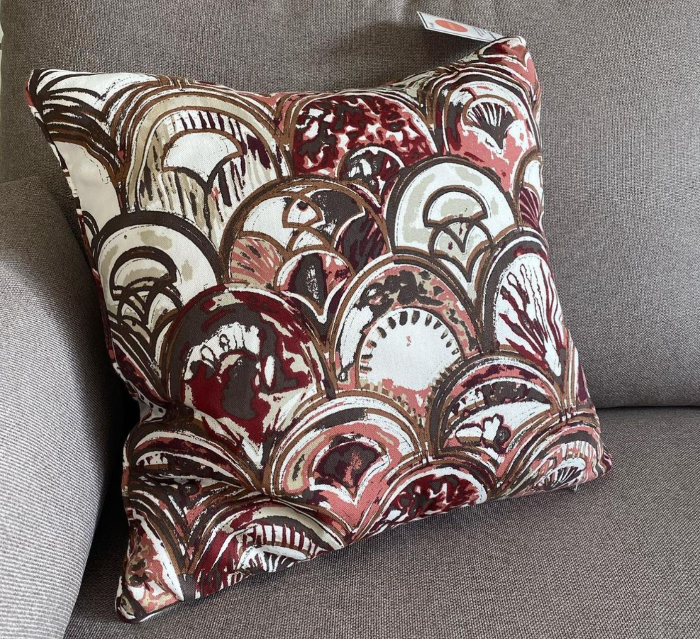 Burgundy paisley throw clearance pillows
