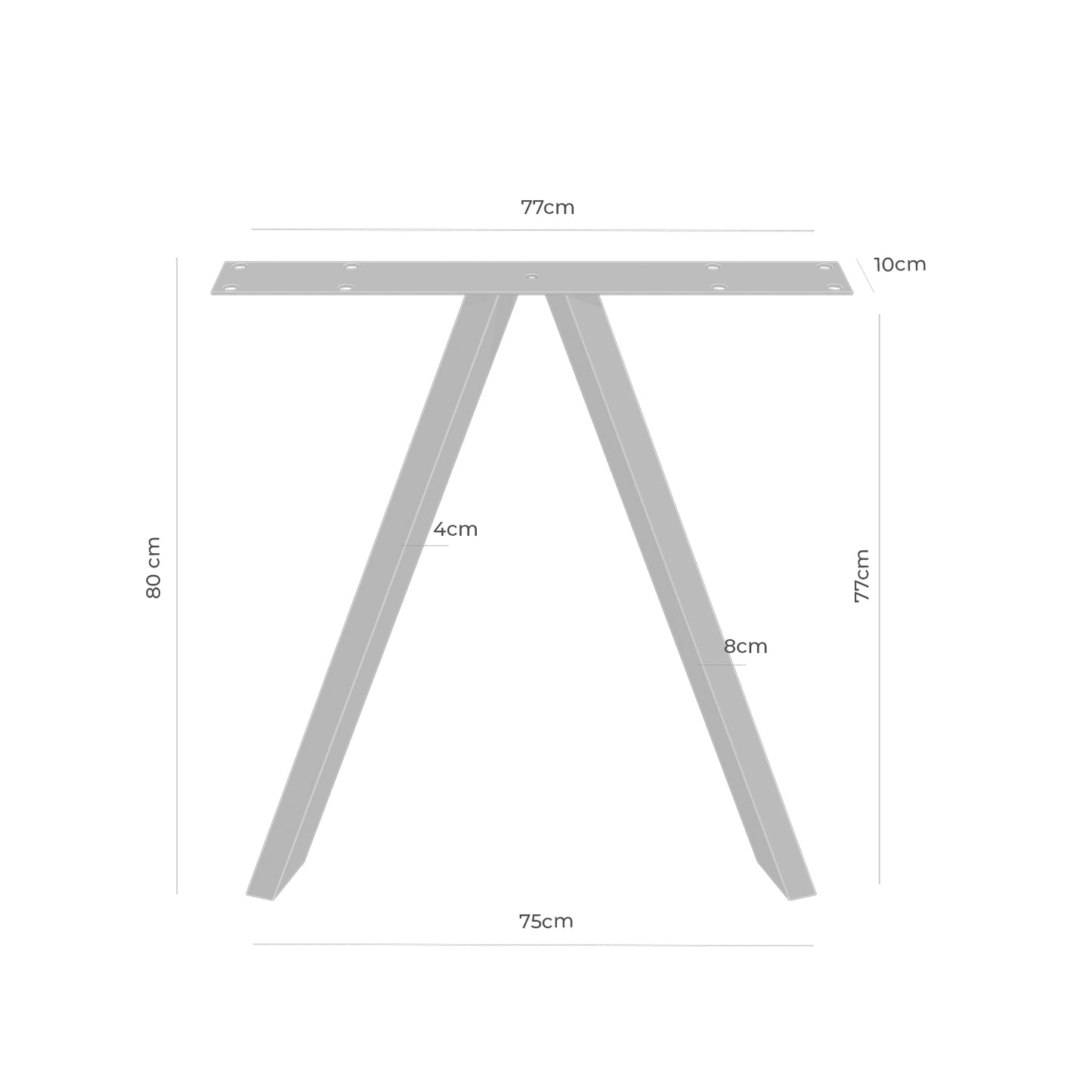 Soporte de mesa V mesa de comedor