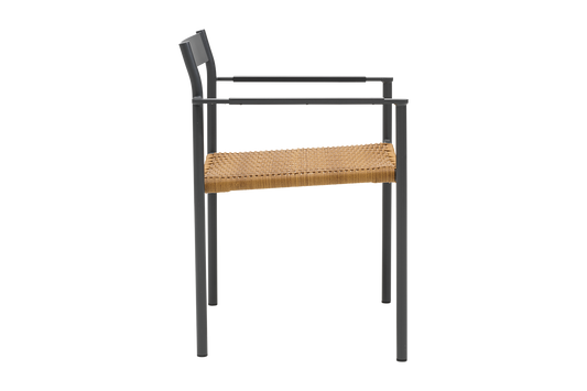 DK Matstol - Antracit/Natur, Dusty Green/Natur, Light Grey/Natur, Nordic Green/Natur - bild 27 [brafab-src:https://www.brafab.se/storage/0C68F38908DC88843A3E089D35B6734E3CEDF50EA90A6BFB0E3B5C1507017C45/921447d6453343aca90714bfd9584143/png/media/dd07150b87e9489f86e6f7afb9a7e338/2471-73%20DK%20Chair%20w%20armrest%20-%20Anthracite%2C%20profile.png]