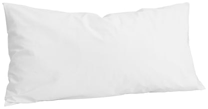 Funda de almohada de algodón blanca