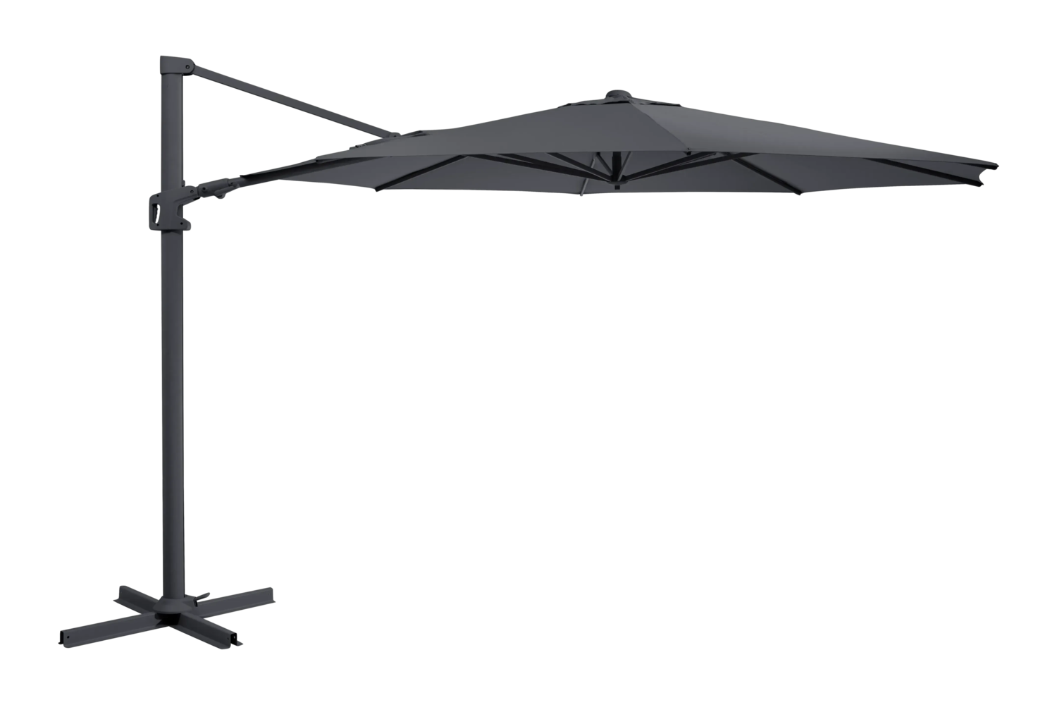 Vinovo Frihängande Parasoll - Antracit/Grå, Khaki - bild 2 [brafab-src:https://www.brafab.se/storage/1E8D1D54E541955F8C156B9AD7F9125805166A13A0E82C3CEECAE980077E12B6/387572043fed4e3c95c8778536affd68/png/media/6708f654056f4d3fa31414630bd755e0/8897-73-71%20Vinovo%20350.png]