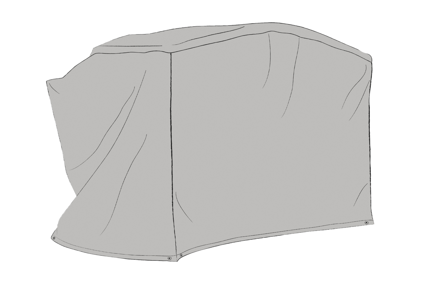 Cover Hammock - Grå - Vattenavvisande - bild 2 [brafab-src:https://www.brafab.se/storage/FCB9C6CCCC2E9304636AC52AE231E83093E57FFB8A68C08848F474608D9211EB/f5acb1fa01864d198599544e14002554/png/media/f9461463df8845db9b59c2975739e49d/92089%2092089.png]