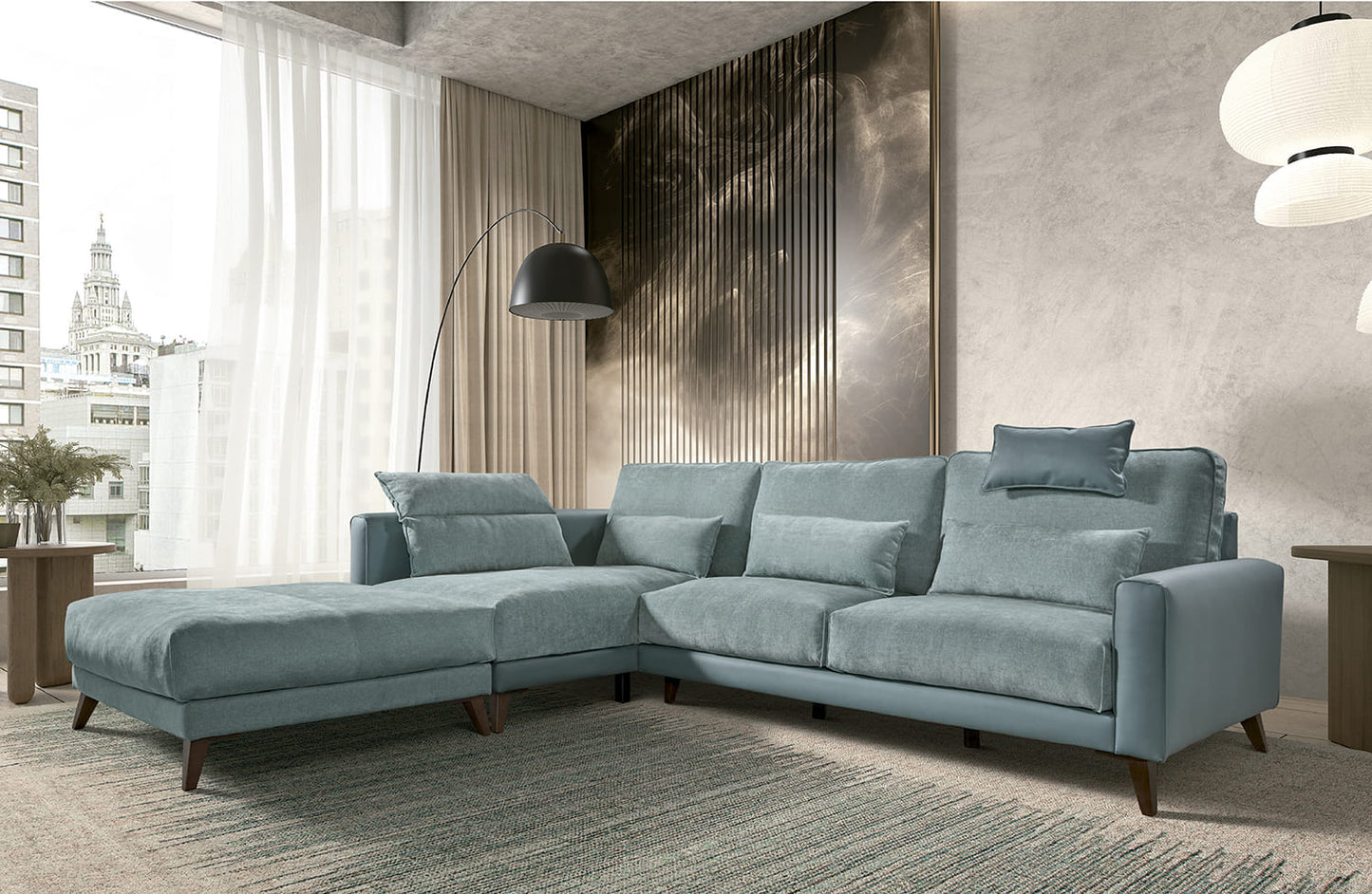 Glossy sofa