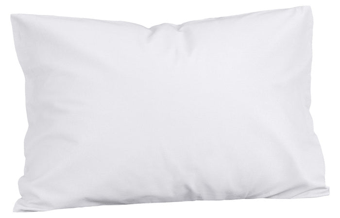 Funda de almohada de algodón blanca