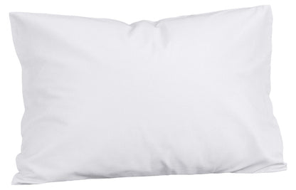 Funda de almohada de algodón blanca
