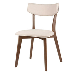 Beige/walnut legs