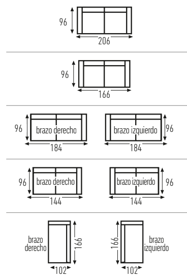 Triana buildable sofa