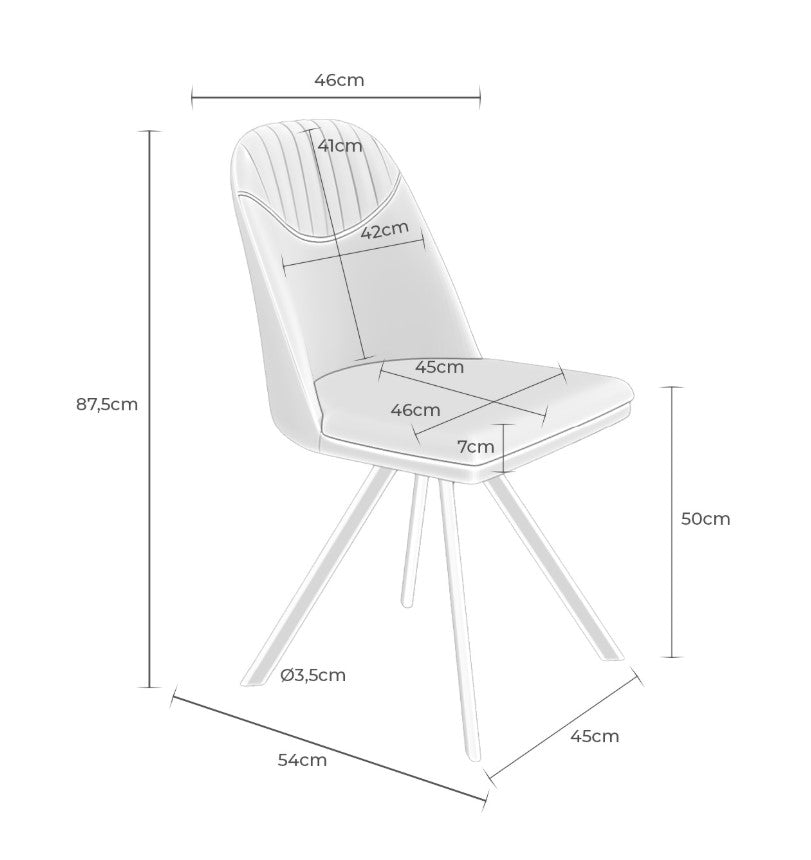 silla de comedor cris