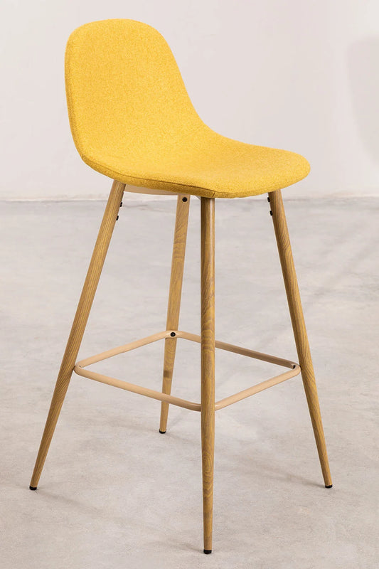 High stool with yellow seat