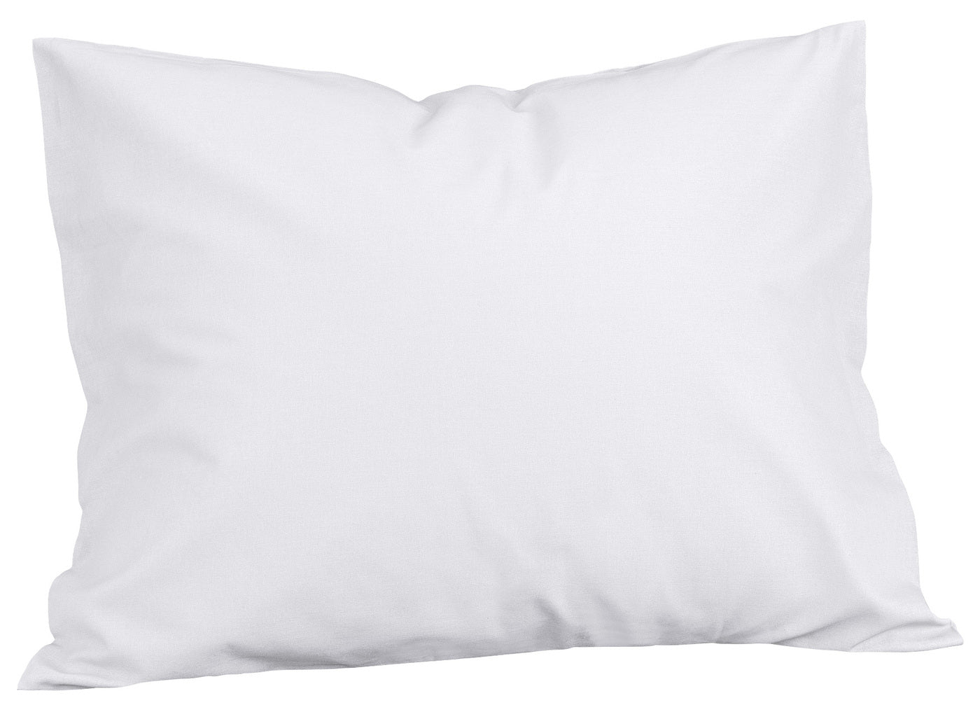 Funda de almohada de algodón blanca